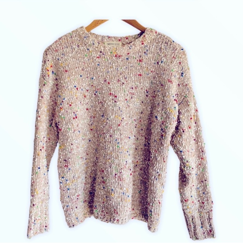 Margeaux & Ellie Colorful Knit Sweater Sz M